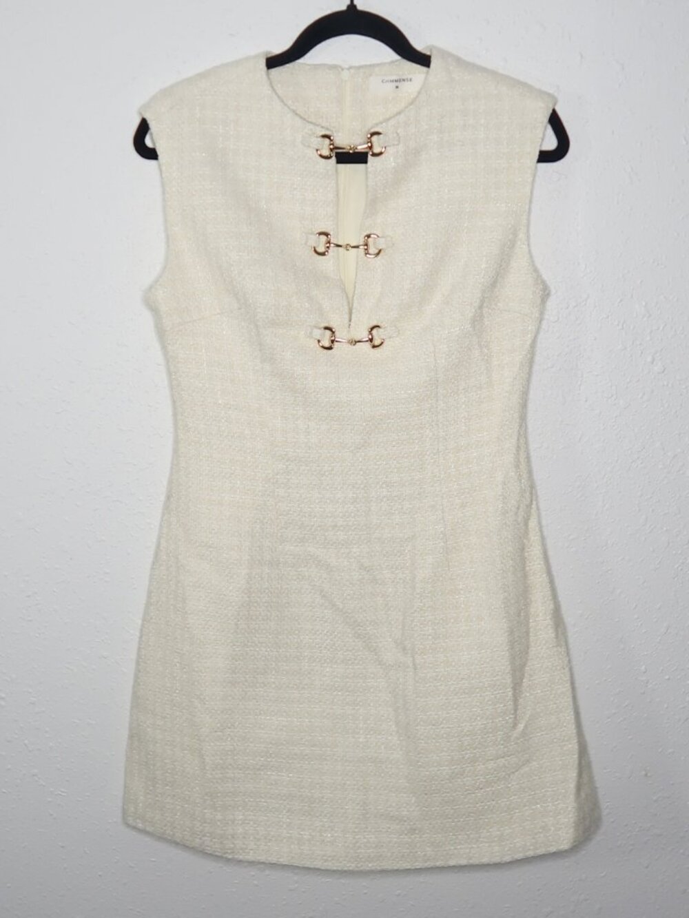 Commense White Midi Dress